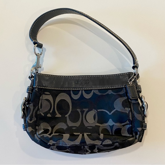 Coach Y2K Black Logo Mini Shoulder Bag - Picture 1 of 12